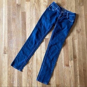 Skinny Contrast Stitch Denim Jeans